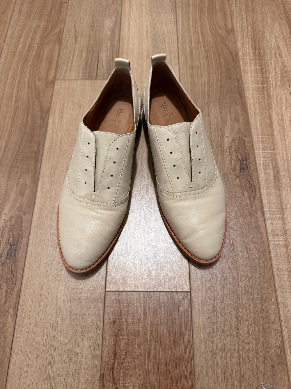 Frye Grace CVO leather lace-up oxford slip-on flats